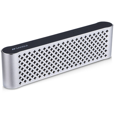

Пейзаж (SANSUI) T17 беспроводной Bluetooth спикерфон карты портативный стерео мини-сабвуфер ливневой серебряный