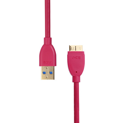 

ACE ACE358W-0100 SuperSpeed ​​USB30 Micro B Hard Drive Data Cable Samsung S5Note3 Data Charging Cable White
