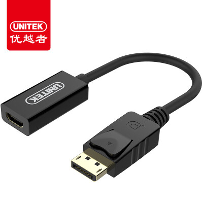 

Advantages (UNITEK) Y-6342BK DP to HDMI conversion line Displayport to HDMI male to female transfer cable black computer access TV HD video cable converter