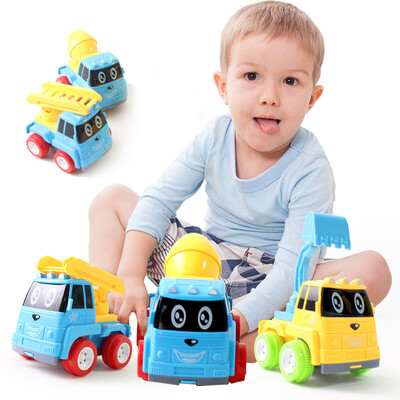 

Ming Tower MING TA Mini Inertial Engineering Car Childrens Toys Pull Back Car Early Learning Educational Toys