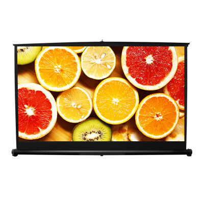 

Xiaoshuai 50 inches 169 white plastic desktop screen projection screen projector screen projector screen
