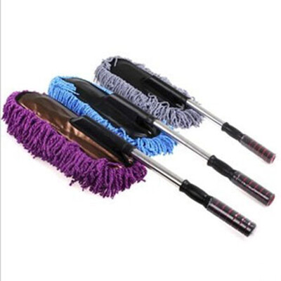 

Nano Car Mop Telescopic Wax Dust Removal Washing Claeaning Duster Sander Car Ultra Fiber Purple Gray Blue C08