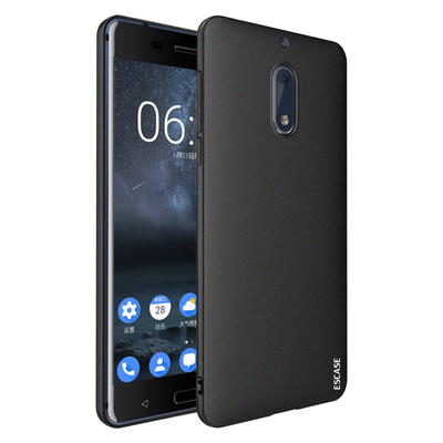 

ESCASE Nokia 6 Nokia 6 телефона оболочка мобильный телефон устанавливает Нокиа мобильного телефона оболочка, устойчивые к царапинам матового мягкого касания все включена защитной оболочке 5.5 дюймов черного джентльмен