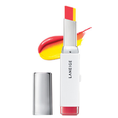 

Lange LANEIGE two-color three-dimensional lipstick 11 sun red Yue move yellow 2g
