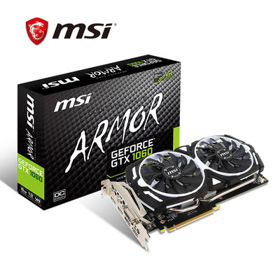 

MSI MSX GTX 1060 ARMOR 3G OC 192BIT PCI-E 30 graphics card