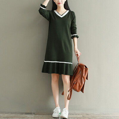 

City plus CITYPLUS 2017 autumn&winter new women&39s clothing art lovers loose thick sweater in the long paragraph knit dress CWQZ179371 black uniform
