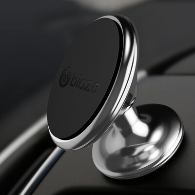 

Biaze car phone holder vehicle bracket C20 central console magnetic absorption type silver general version