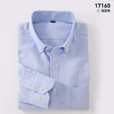

Business Casual Oxford Textile Men Long Sleeve Shirt Spring Autumn Silm Fit