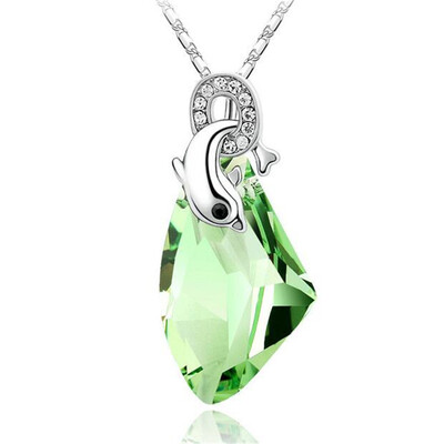 

Австрийский кристалл ожерелье Dolphin Pendant женщин высокого качества красный Rhinestone моды годовщины подарок подарок 979