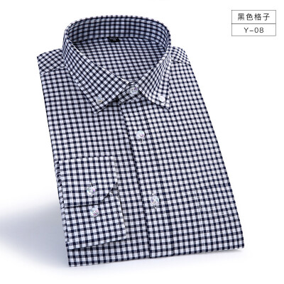 

Casual Men Long Sleeve Shirt Silm Fit Fashion Cotton Four Seasons Stripe Splice