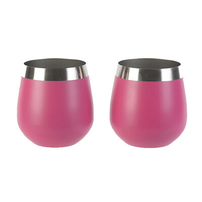 

A Ting Steel Stemless Wine Tumbler 10oz Set of 2