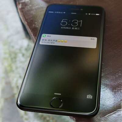 

Zi яблочный пирог iphone7 стали фильм полный экран 3D мобильный телефон пленка Apple, 7 полный охват матовые черный мягкий двусторонний прозрачный стеклянный фильм матовый черный тонкий 4,7 дюйма