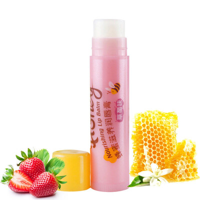 

MAXAM honey nourishing lip balm strawberry 4g colorless lasting hydration moisturizing