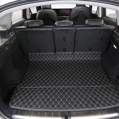 

Huashi Honda CRV trunk mat 17 new crv full surrounded by car leather trunk mat crv special tail box mat crv modified interior accessories 2 piece set business black