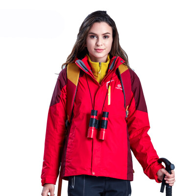 

Outdoor charging clothes for men and women, two pieces of two-piece autumn/winter waterproof breathable, fleece charge