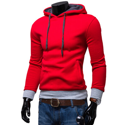 

2017 Hoodies Men Sudaderas Hombre Hip Hop Mens Brand Solid Color Fashion Trend Hoodie Sweatshirt Suit Slim Fit Men Hoody