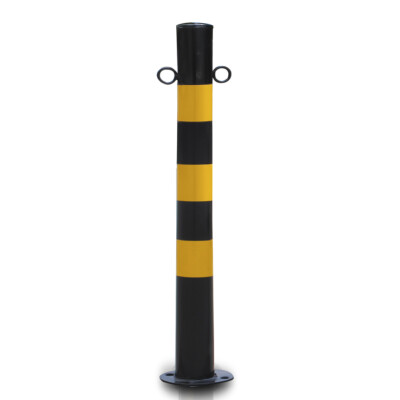 

Tengchi CT reflective warning column red&white road column steel pipe warning column isolation pile road pile iron column anti-collision column 50cm thick yellow black warning column