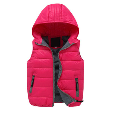 

WE ONE DREAM Warm Children Vests Waistcoats Girls Boys Outerwear&Coats Candy Color Kids Jackets Autumn Winter Kids Clothes