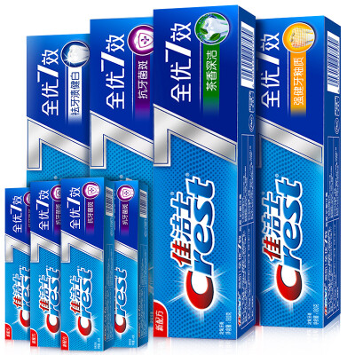 

Crest all-you-can-7 health oral care toothpaste set Teppanyaki 180g anti-plaque 180g Tooth whitening 180g strong enamel 180g anti-plaque 40gX4