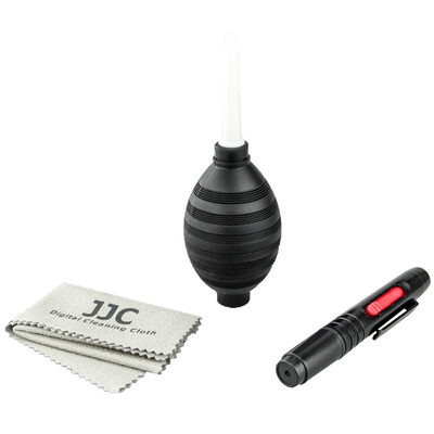 

JJC CL-3 D Cleaning Kit Air Blowing Carbon Head Brush Dual Purpose Lens Pen Lens Cleaning Cloth Universal Canon Nikon Sony Fuji Olympus Pentax SLR Micro Single Camera