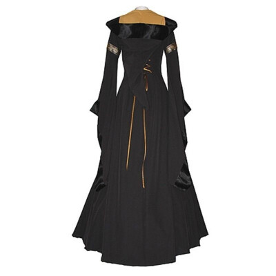 

Vintage Style Renaissance Womens Costume Medieval Maiden Halloween Fancy Cosplay Over Dress