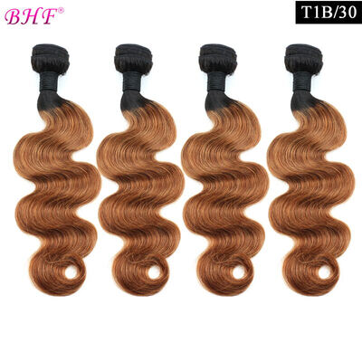

BHF Hair Products 8A Ombre Brazilian Hair 4 Bundles Brazilian Virgin Hair Body Wave T1B30 Ombre Human Hair Extension Omber Hair