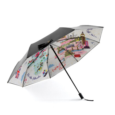 

NELLO NIELLO new double-layer sun umbrella female sun protection UV-fold folding umbrella umbrella sun umbrella N8347