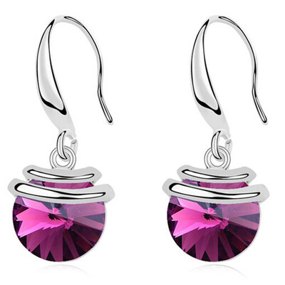 

Fashion Crystal Drop Earrings For Women Austrian Crystal Elements Long Dangle Earrings Jewelry Female Birthday Gift 9651