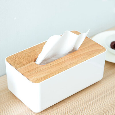 

Accor tissue box home wooden napkin tray square