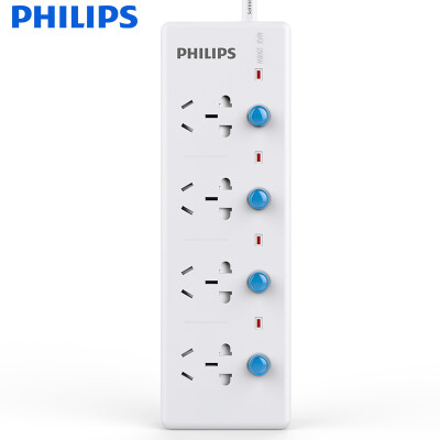 

Philips (Филипс) новый национальный стандарт розетка / вилка Панель / вставленной строки / полоса / коммутационная панель / сопротивление пластины 4 отверстия полная длина 1,8 м к югу от управления воротами независимый выключатель безопасности детей