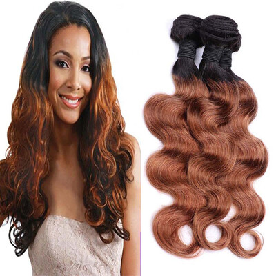 

Ombre Brazilian Hair Body Wave Weave 3 Bundles Two Tone Ombre 1B30 Hair Extensions Virgin Hair Natural Bundle Deals