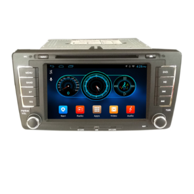 

henhaoro for Skoda Octavia Capacitive touch screen car dvd player gps navigation Bluetooth AM 7" 2din in dash TFT with canbus