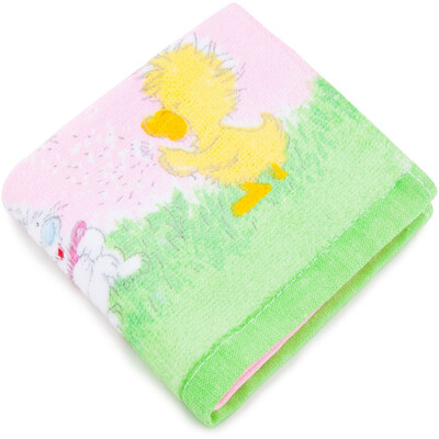 

Sanli cotton printing cartoon multi-purpose wipes super-soft absorbent towel green blue
