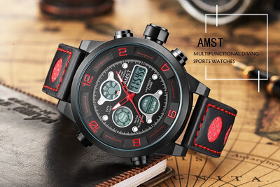 

Fashion Luxury Top Brand Men Waterproof Military Sports Watches Mens Quartz Analog Leather Wrist Watch