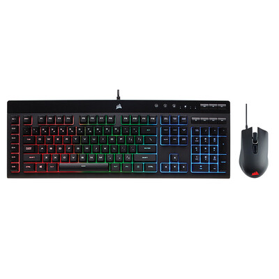 

USCORSAIR K55 Harpoon RGB colorful backlight macro definition game keyboard mouse set