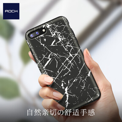 

Локк (ROCK) Apple 7 / 8plus телефон оболочки iphone7 / 8plus все включено защитный рукав силикона мягкая оболочка падение сопротивления элементов серии из черного мрамора
