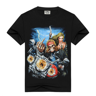 

MEN BONE 3D Personality trend T-shirt , free style , Skeletons and beauties