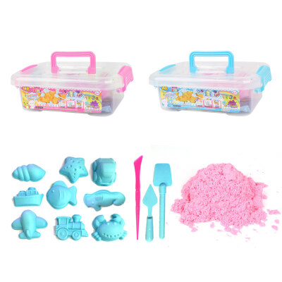 

Chi high toy sand color sand Mars power sand DIY toys handmade slippery sand storage box KK-9110 Pink 1 kg