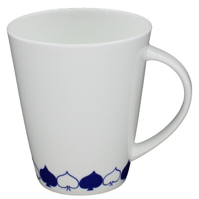 

A pottery pots cups cups 400ml blue&white series of top spades