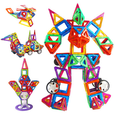 

Dr. Luo large 6.5CM magnetic piece building blocks 215 pieces of magnetic pieces building blocks puzzle educational toys magnetic Variety building blocks children early childhood toys