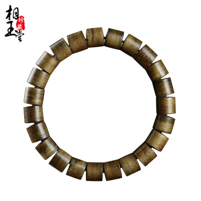 

Phase Yutang Indonesia DalaranAlpine old material incense hand string 8mmBarrel-shaped beads bracelet With the shape of beads