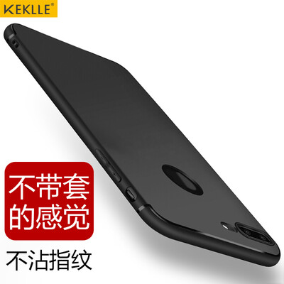 

KEKLLE 7Plus Apple, телефон оболочки мобильный телефон наборы силиконовый защитный рукав iPhone7Plus матовое сопротивление капли тонкой мягкой оболочки мужских и женских моделей 5.5 дюймов черный джентльмен