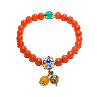 

JingTian jewelry South red agate bracelet strings Persimmon red agate bracelet For girls
