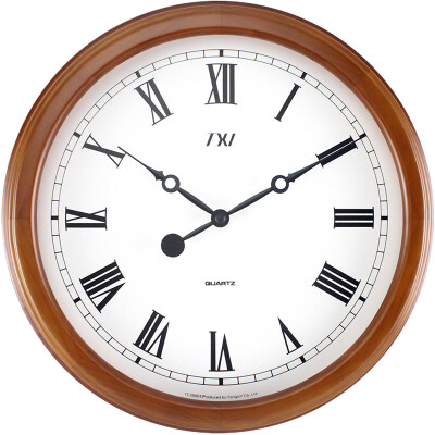 

Europe Wooden Wall Clock Sweep Silence Mahogany Wall Clock Quiet Wooden Quartz Clock 14 Inch Roma Number Battery Wall Clock