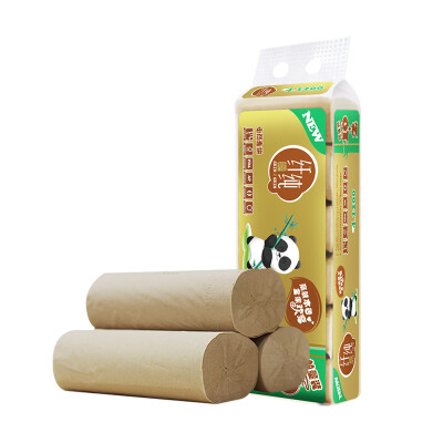 

【Jingdong Supermarket】 pure pure color coreless paper roll bamboo pulp 4 layers of 100g * 12 rolls