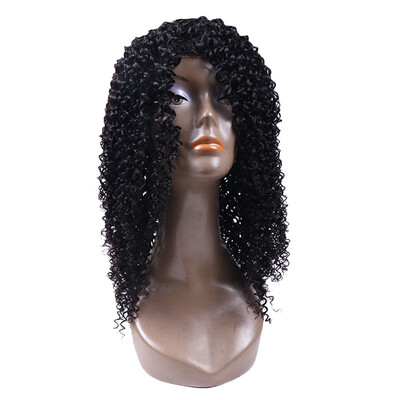 

Half Lace Kinky Curly Hair Wigs Brazilian Kinky Curly Hair 100% Unprocessed Human Hair Lace Wig Grade 7A
