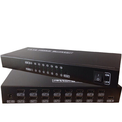 

SZBITC Video предпринимая Controller Splitter HDMI 1x16 4K x 2K / 60 гц (1 TV-Out) Input 16 Screen Splitter