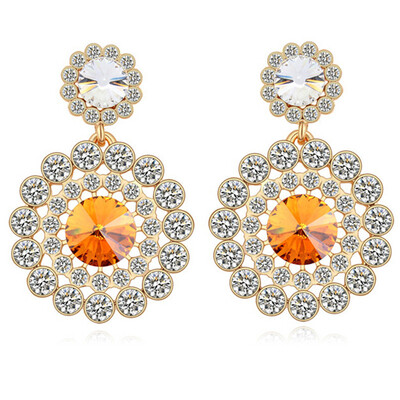 

Austrian Crystal Exaggerate Drop Earrings Jewelry Earrings For Women Fashion Statement Accessories 18920
