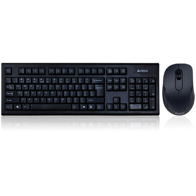 

Shuangfeiyan A4TECH 7100N wireless mouse&keyboard set wireless keyboard&mouse set wireless mouse&keyboard set computer keyboard notebook keyboard black