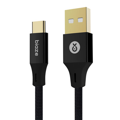 

Biya Zi BIAZE Type-c data cable Android mobile phone charger power cord 12 m K27 cloth black Huawei P10 Mate9 glory V8 millet 5S6